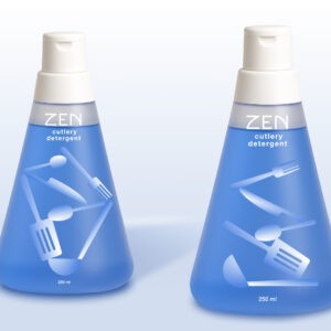 ZEN Dishwashing Liquid by Anastasia Alekseevskaya Fuses Aesthetic Clarity with Everyday Function