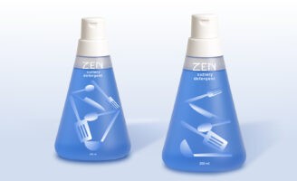 ZEN Dishwashing Liquid by Anastasia Alekseevskaya Fuses Aesthetic Clarity with Everyday Function