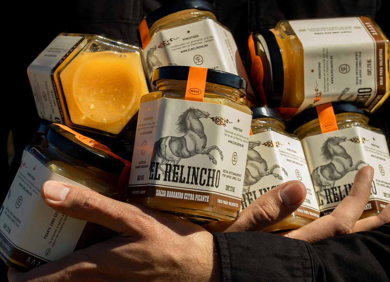 El Relincho Hot Sauce Honors Mexican Roots With a Powerful Visual System by Navegante Studio
