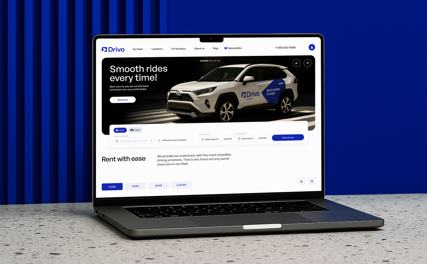 Pickles Team Redefines the Digital Car Rental Journey for Drivo with a Streamlined UX
