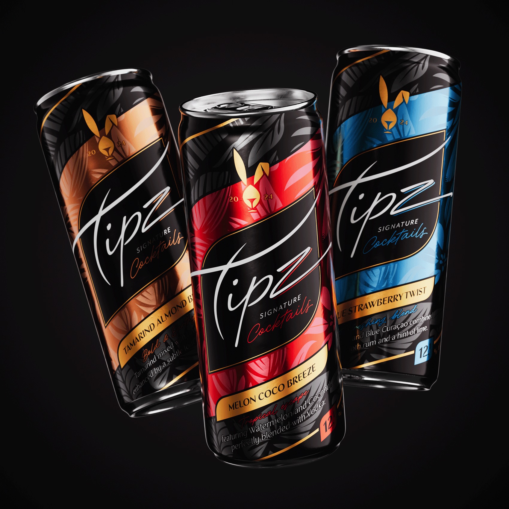 TipZ Embodies Tropical Indulgence Through Color-Driven Packaging by Van Heertum Design VHD