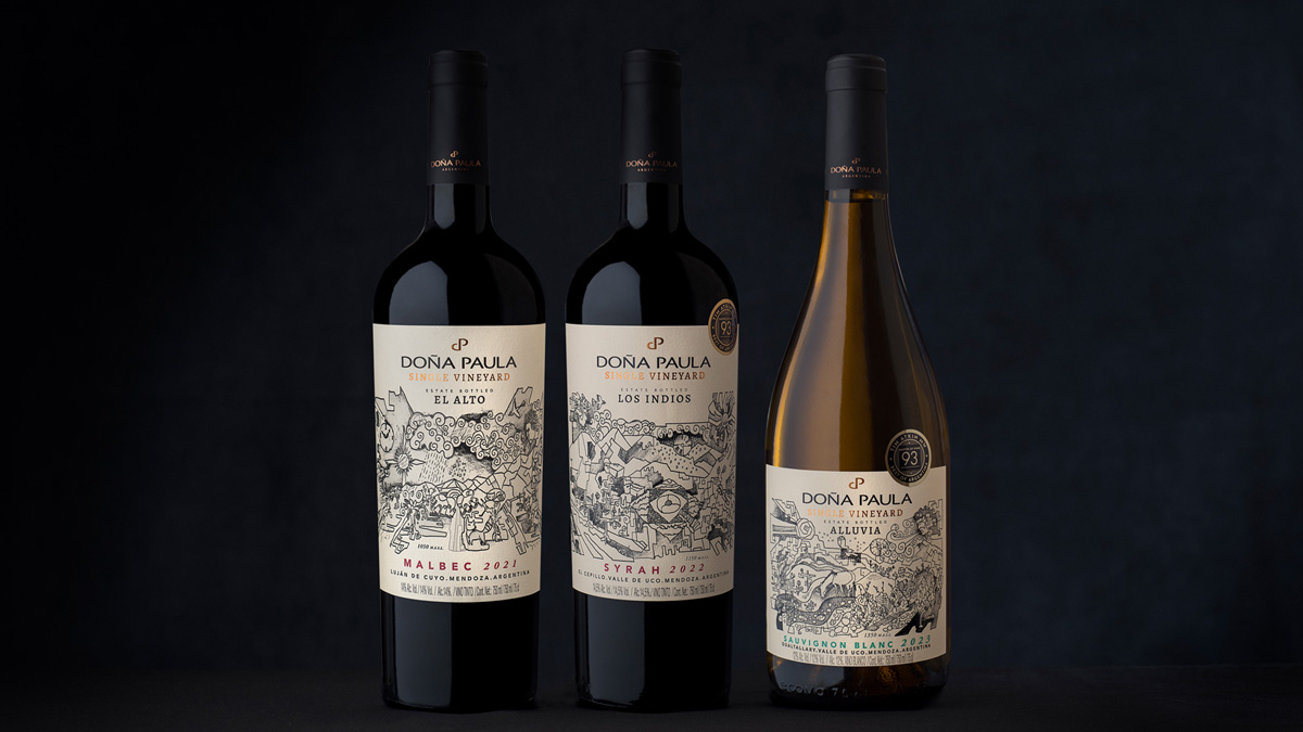 Dizen Elevates Doña Paula Single Vineyard with Labels That Channel Terroir Through Design