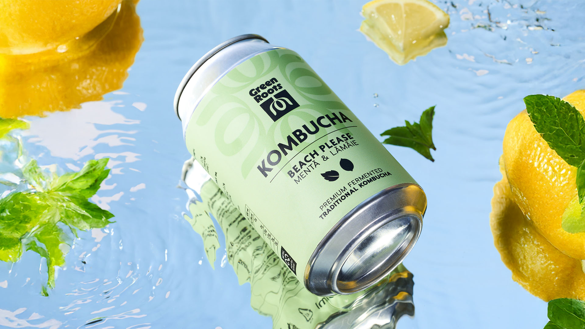Green Roots Kombucha – A Visual Fermentation of Nature and Vitality by Le Buro Agency