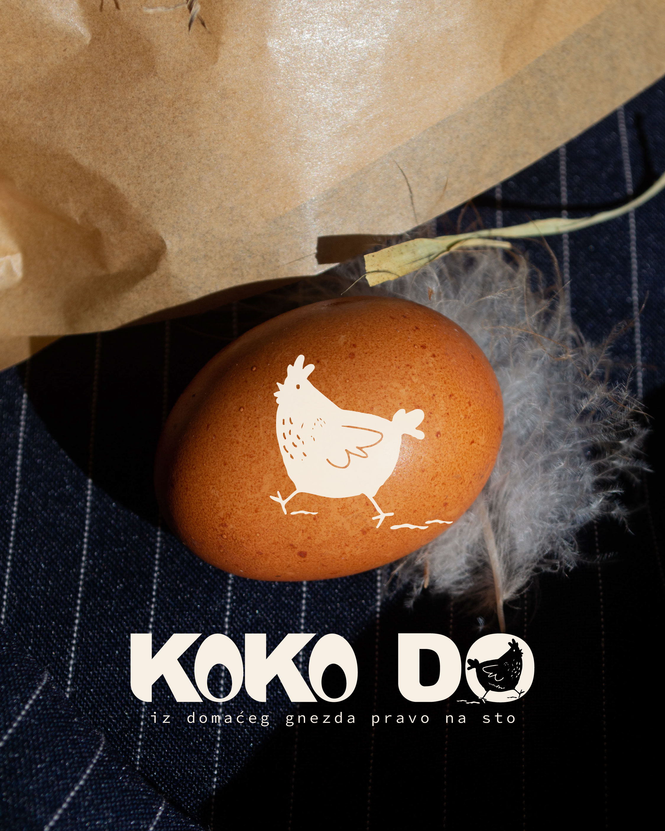 Koko Do Fresh Farm Eggs Branding and Packaging Design by Tijana Katic