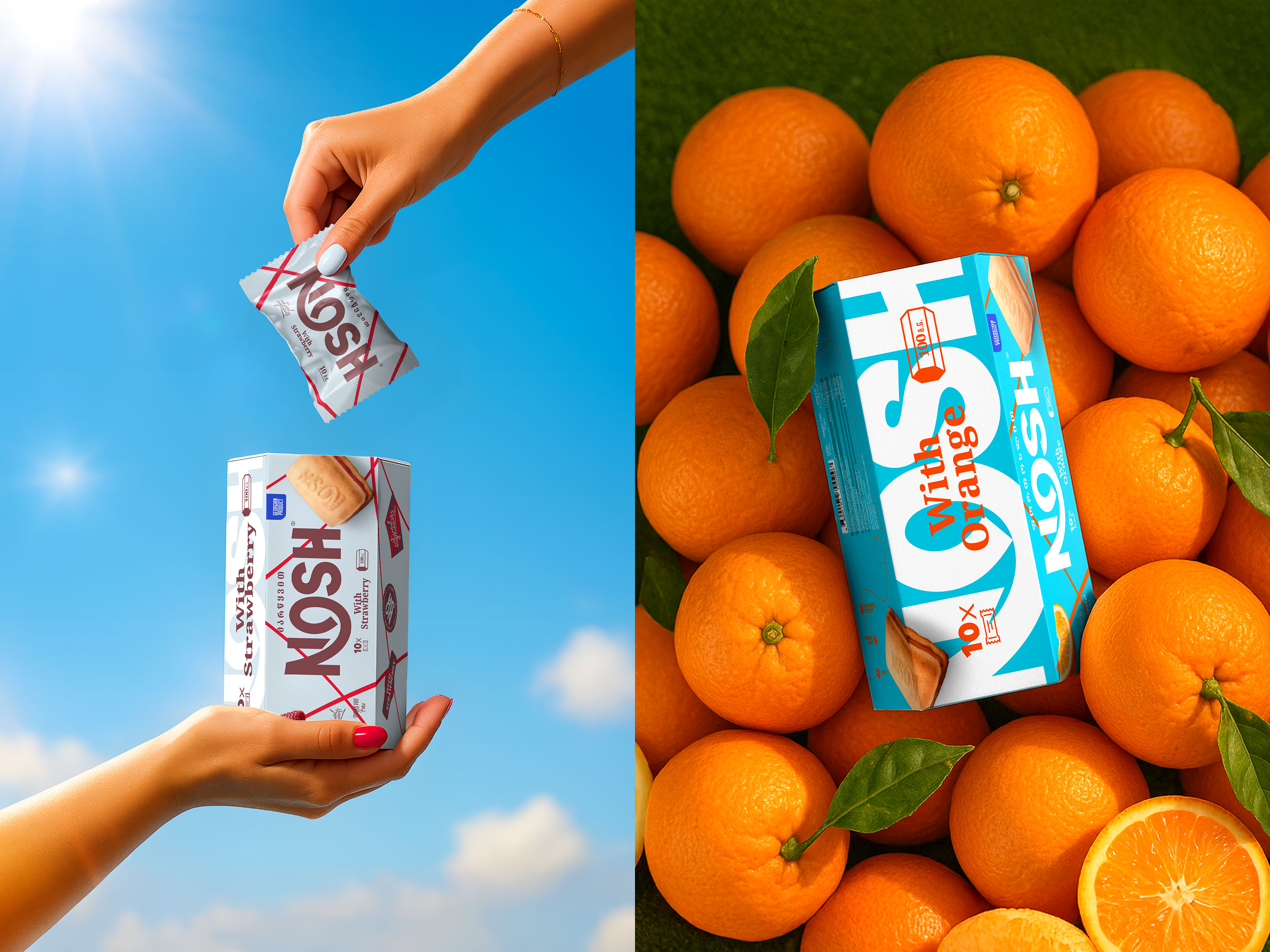 Alexandre.designs Repositions Biscuits with Disruptive Packaging for Nosh