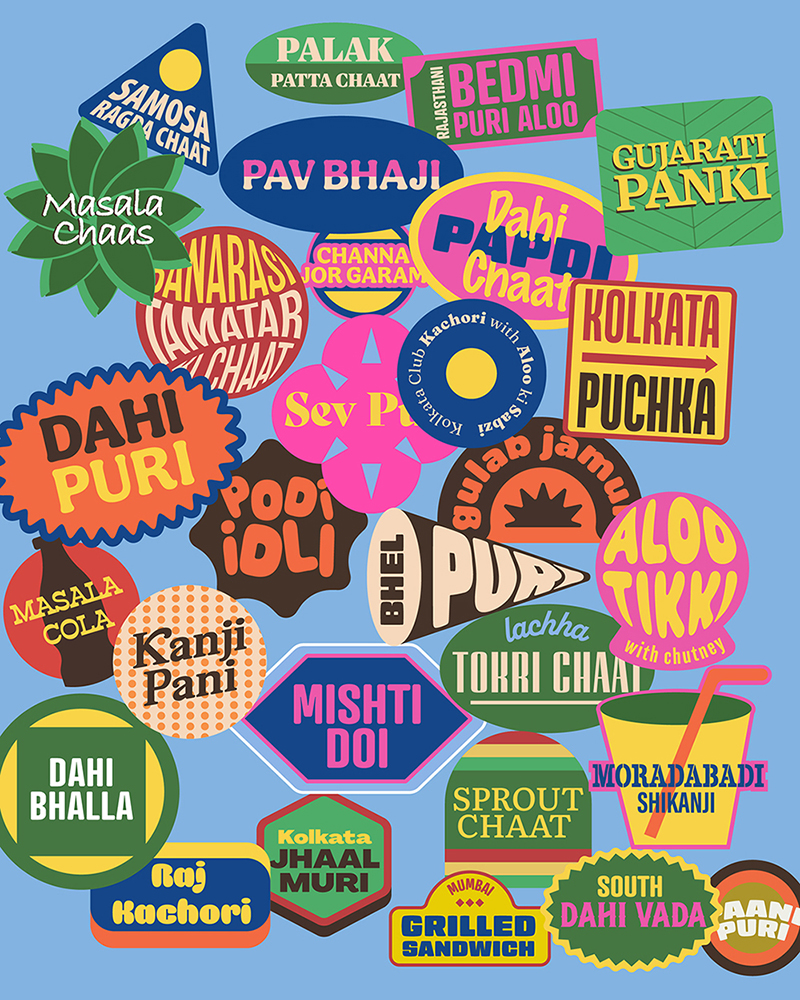 Roy Studio Reimagines Indian Street Food with a Sticker-Led Identity for Chaatery