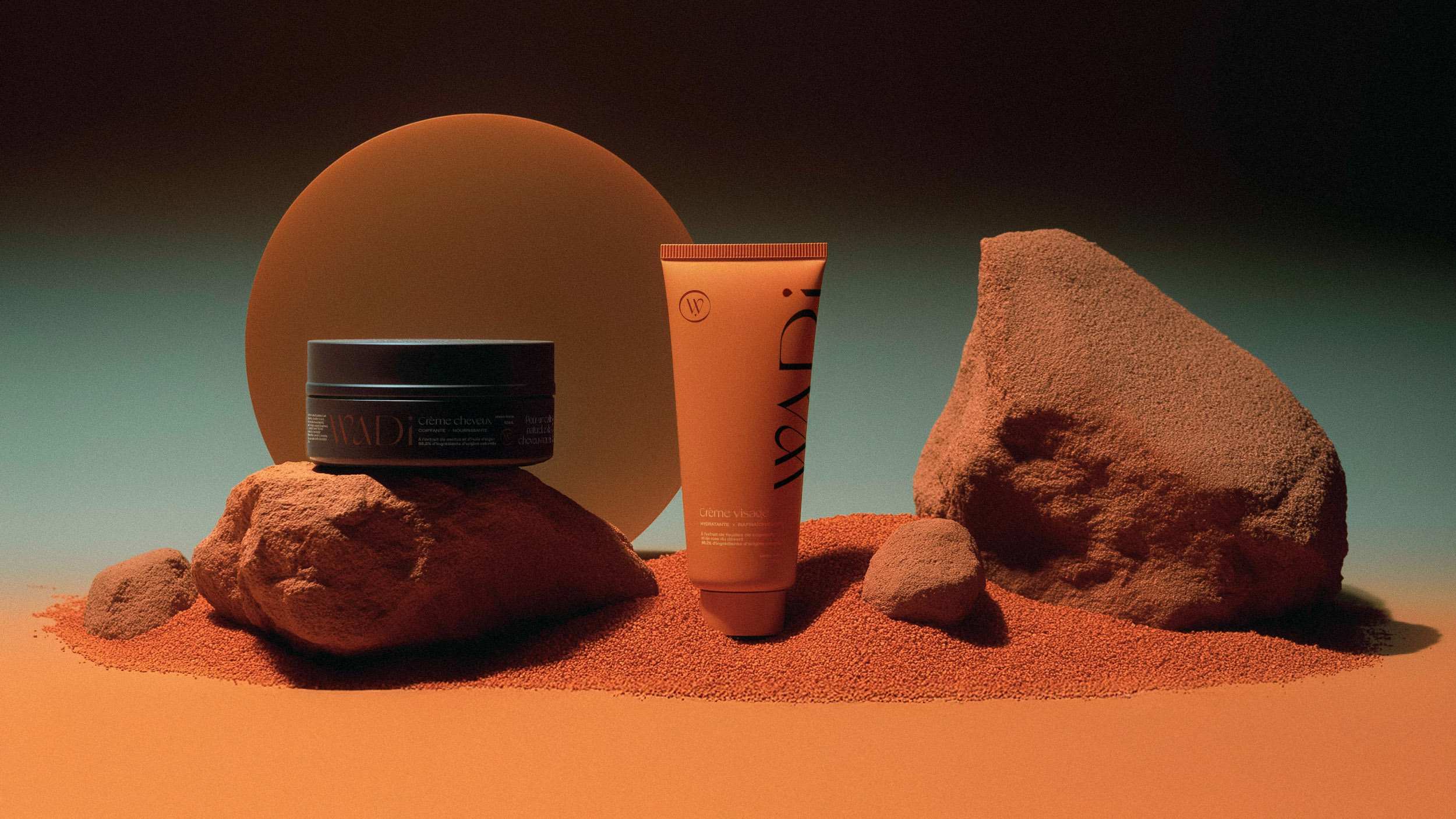 Branding and Packaging for Wadi Paris, a North Africa Inspired Men’s Skincare Line