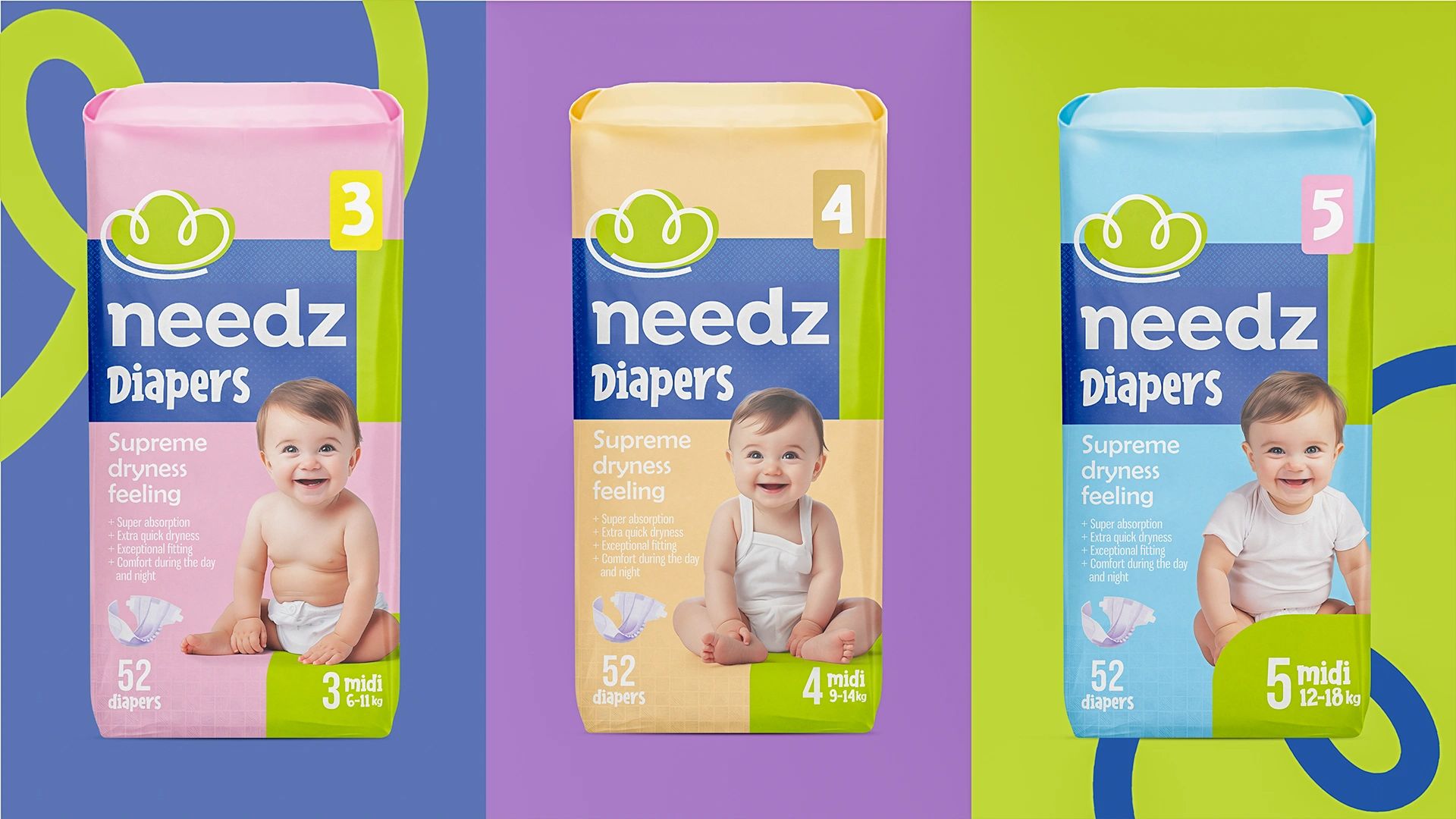 Needz – Modern & Thoughtful Personal Hygiene Product Branding by Minim Design