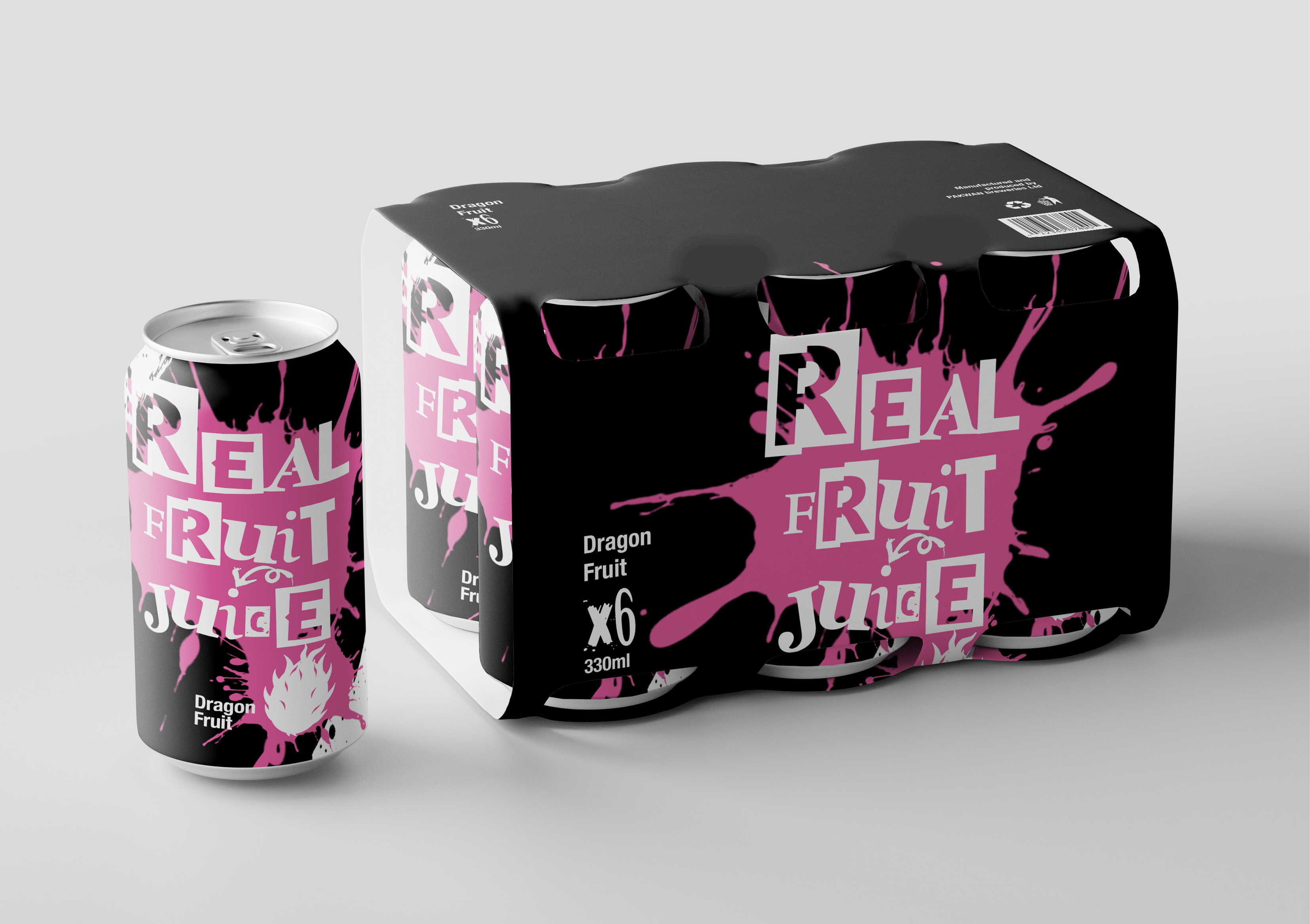 Student Dzodzoe Michael Channels Punk Energy into Real Fruit Juice Packaging Rebellion