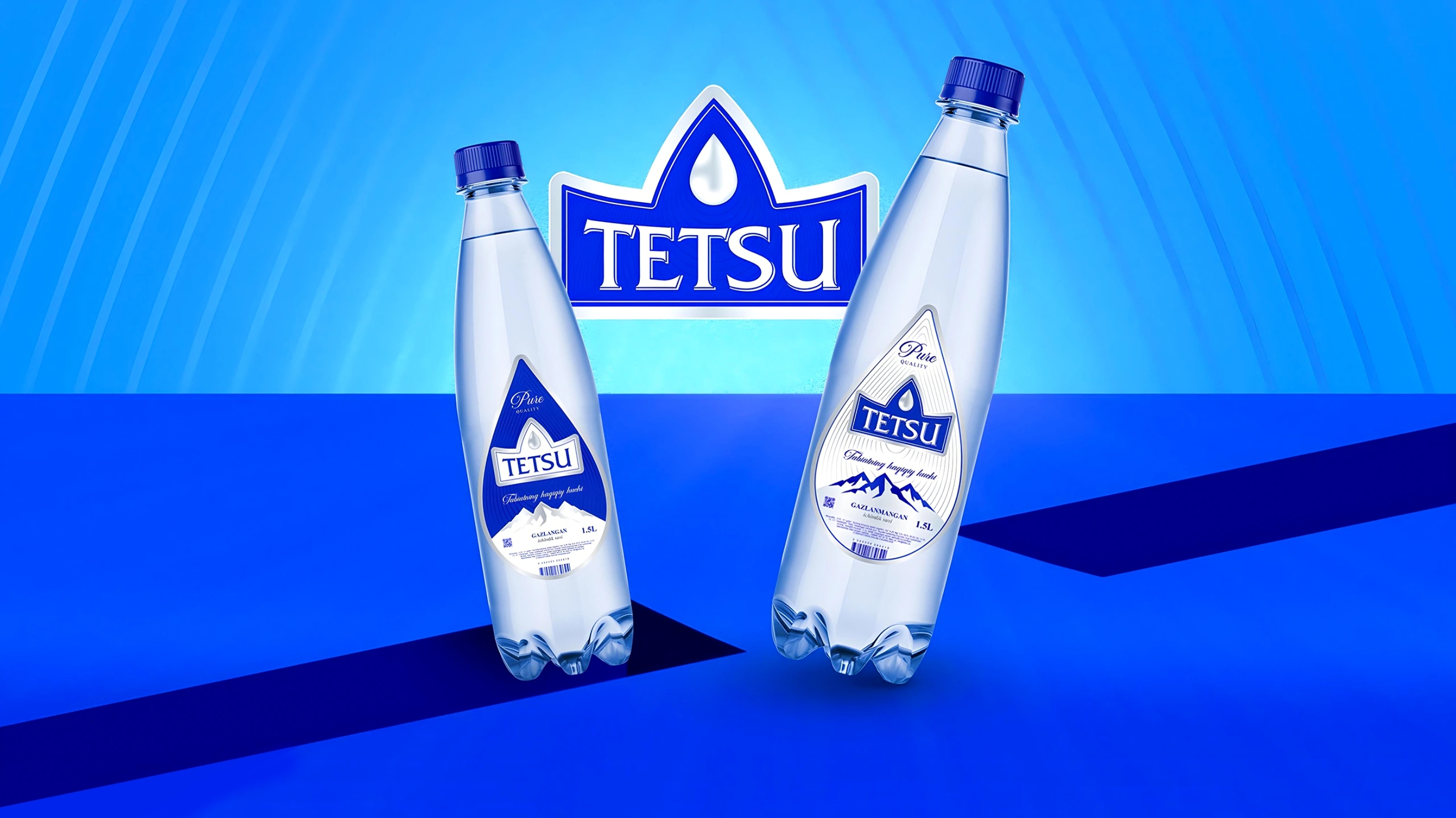 Tetsu Premium Water Branding and Packaging Inspired by Nature’s Pure Power by Minim Design