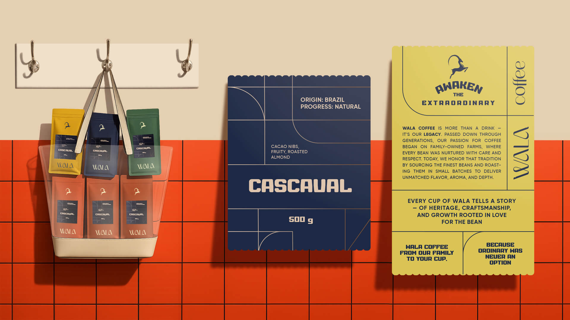 Branding and Packaging Design for UAE-Based Brand: Wala Coffee by Sergio Laskin Agency