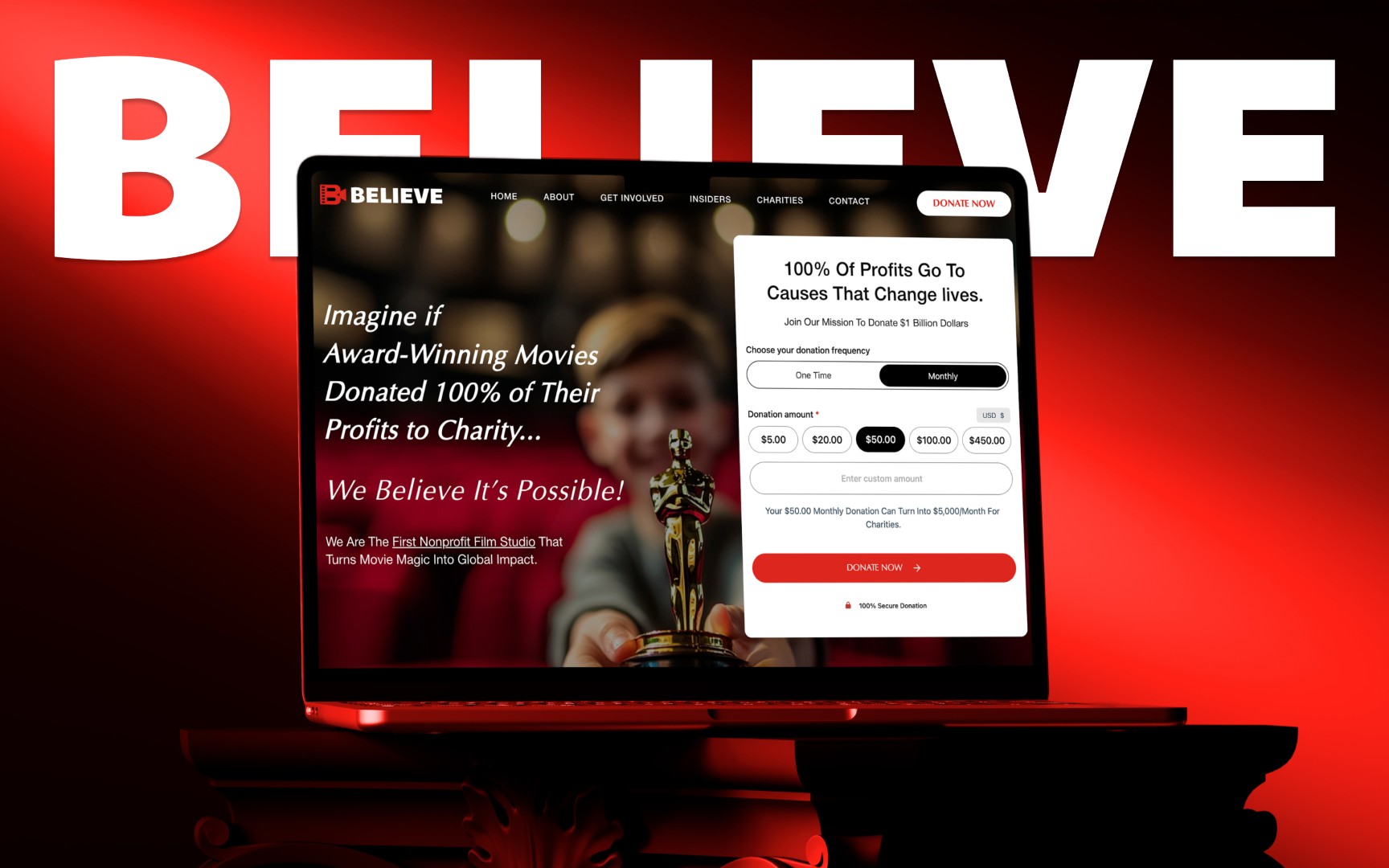 Believe: A Purpose-Driven Film Studio Identity by MK-Way