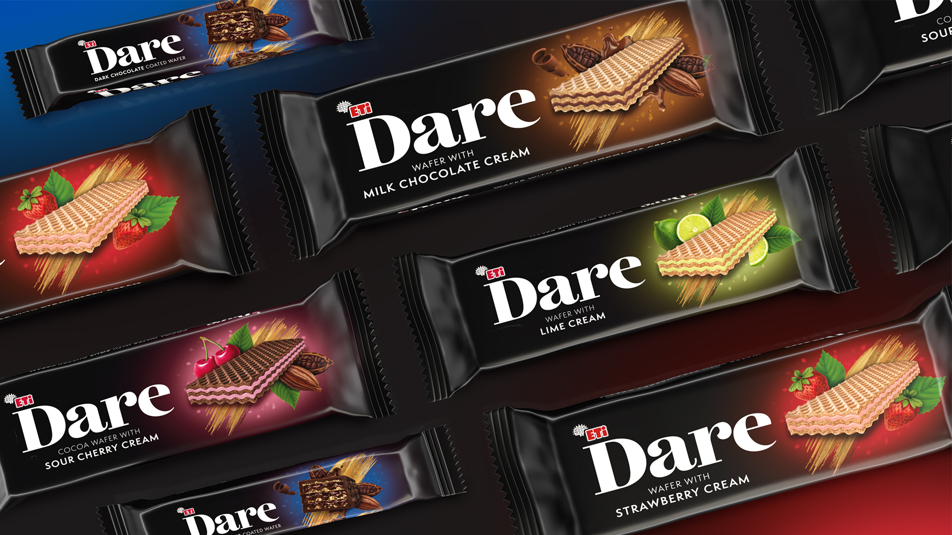 Slice Design Crafts Indulgent New Packaging for Dare Brand