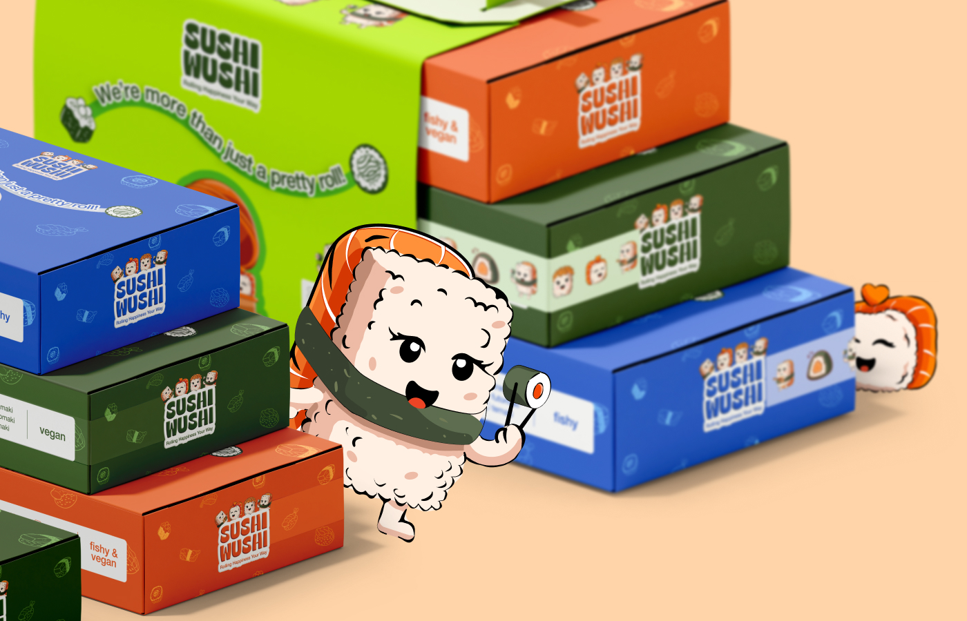 SushiWushi : A Playful Sushi Brand Wrapped in Whimsy, Culture, and Kawaii Charm
