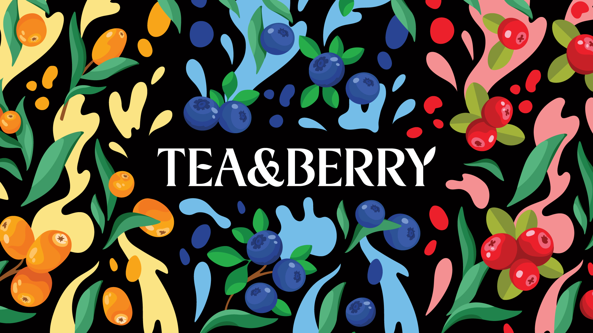 Yeti Design Studio Creates a Vibrant Brand Identity for Tea&berry Natural Tea Drinks