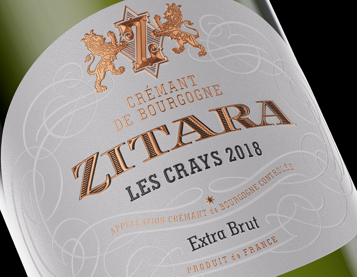 Zitara Crémant Label Design by the Labelmaker