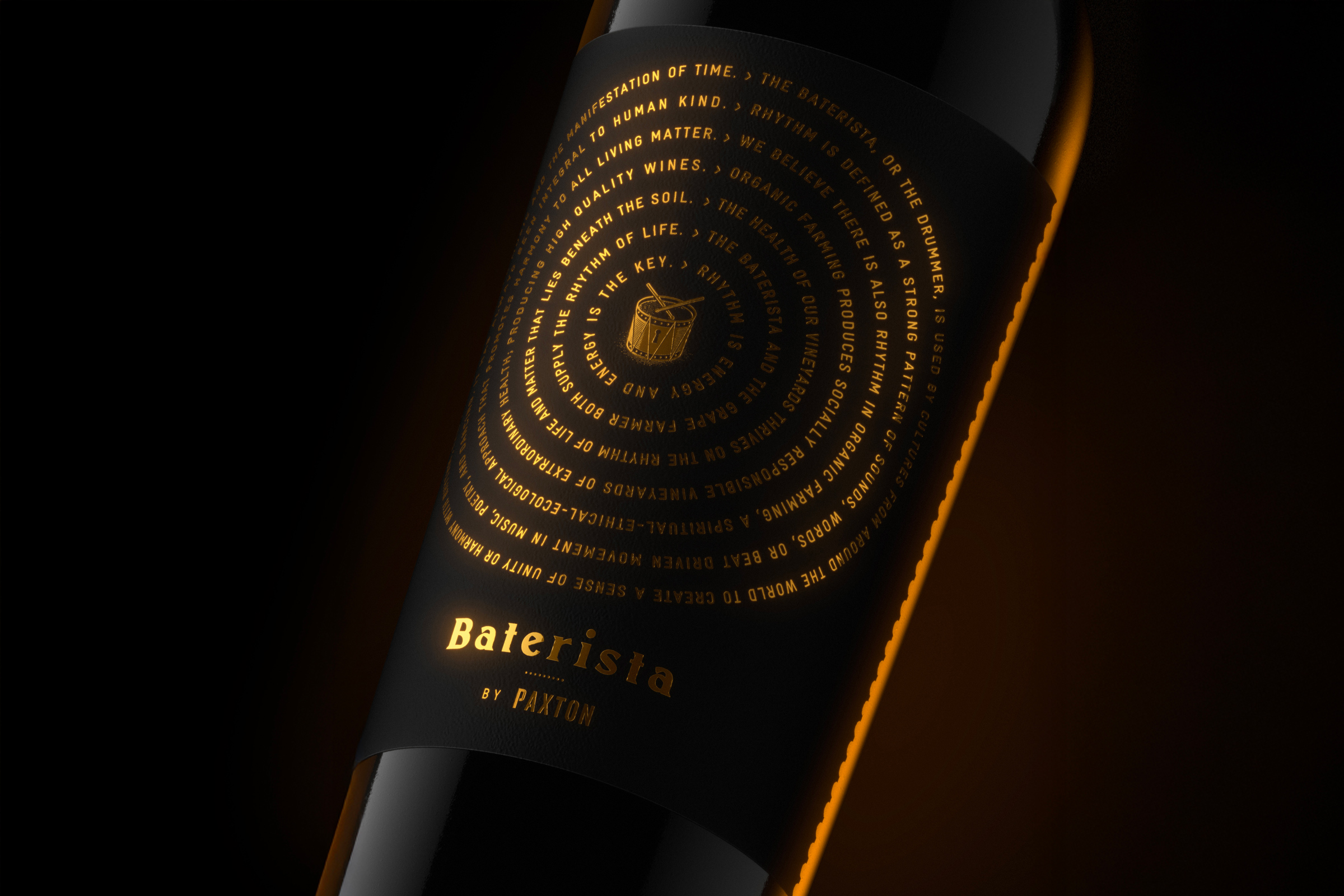 Byerlee Design Orchestrates the Rhythm of Retail Branding With Baterista Wine for Paxton and Ronnie Vannucci Jr