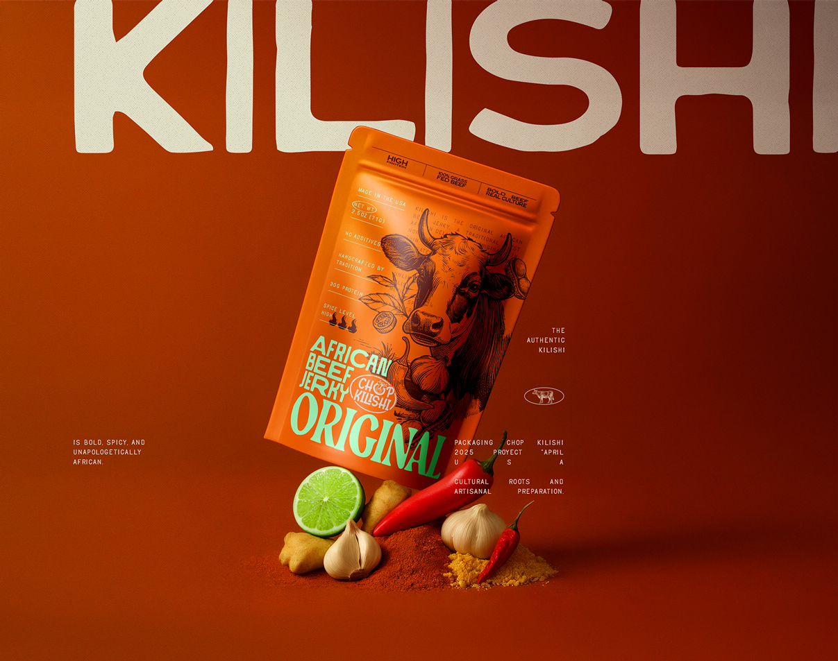 Mauricio Parra Redefines Chop Kilishi With a Modern Packaging Design Rooted in Cultural Authenticity