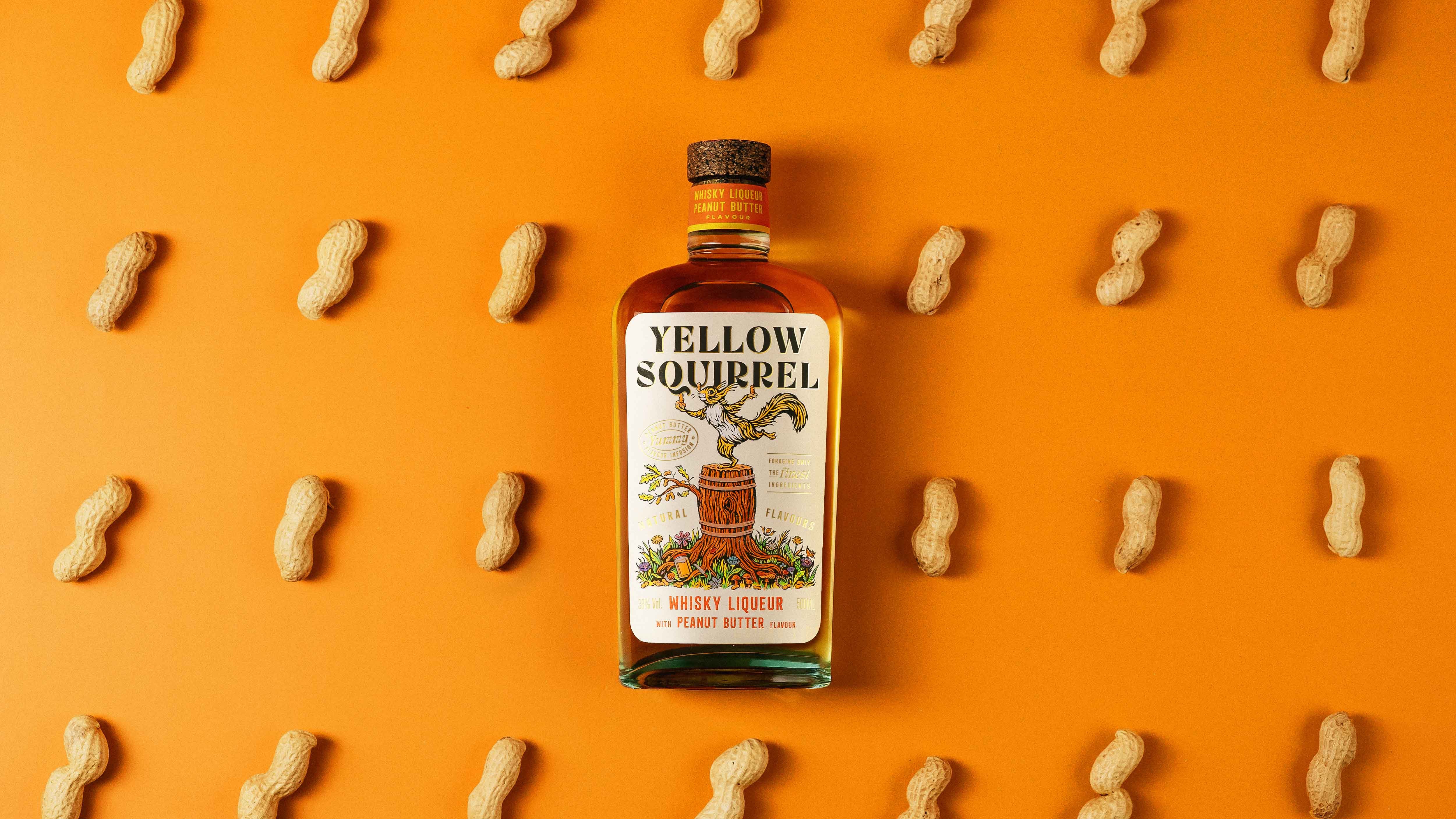 Appartement 103 Designs Yellow Squirrel as a Whisky Liqueur Full of Character and Charm
