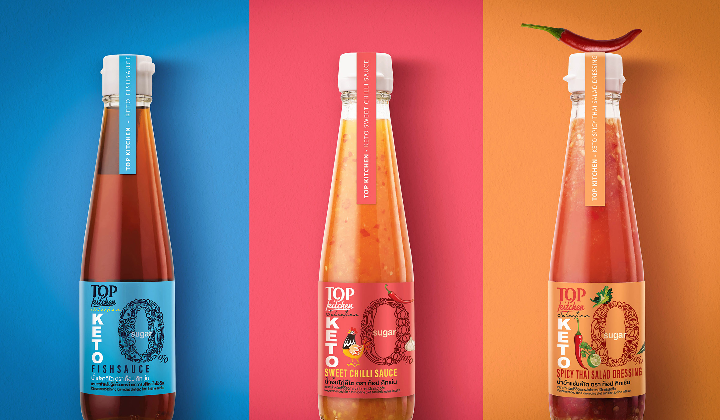 Top Kitchen Keto Sauce Packaging Design by Dusadee Lamkijja