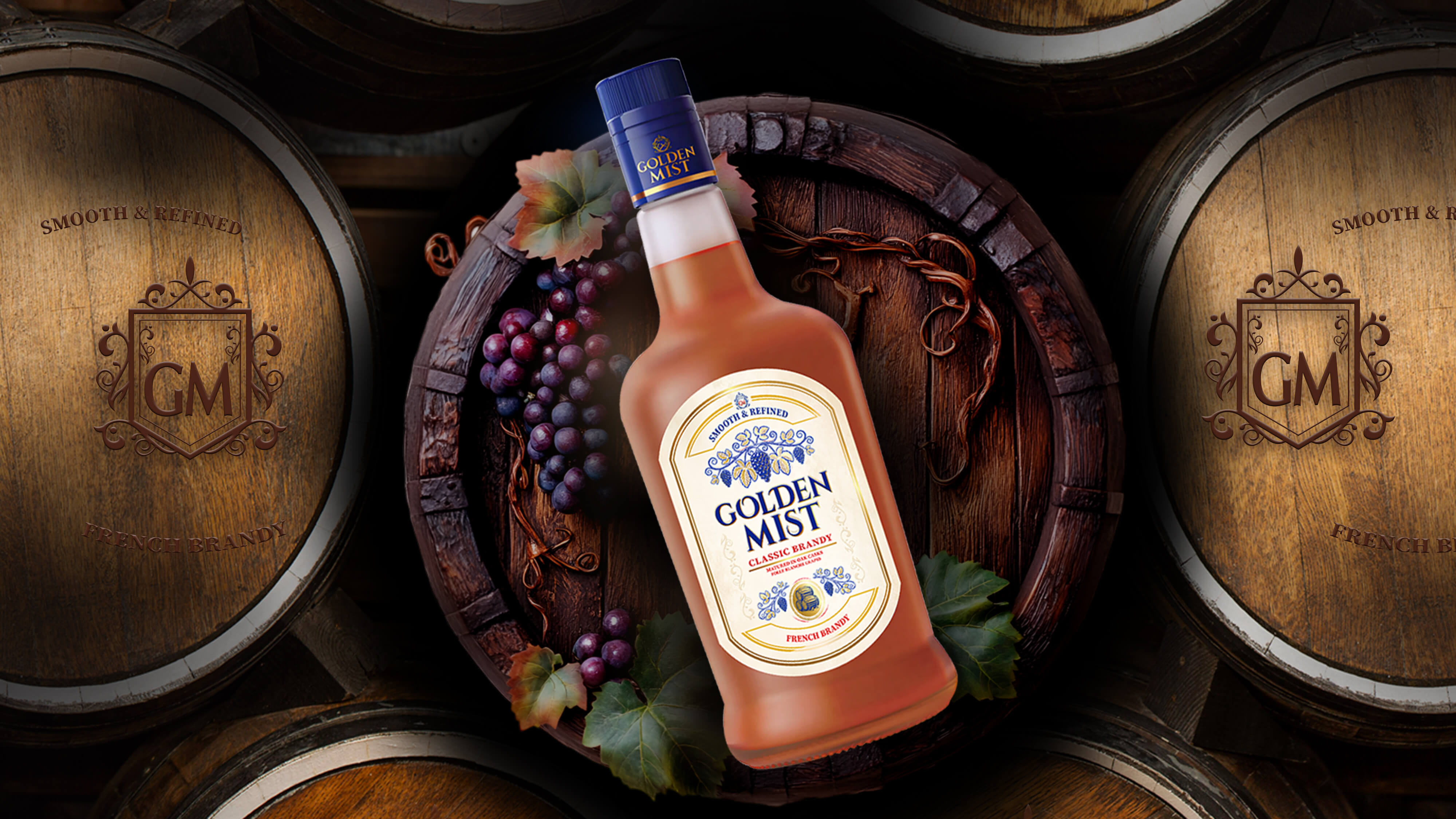 TheDesignPeople Creates A Distinctive Identity For Golden Mist Classic Brandy On Shelves