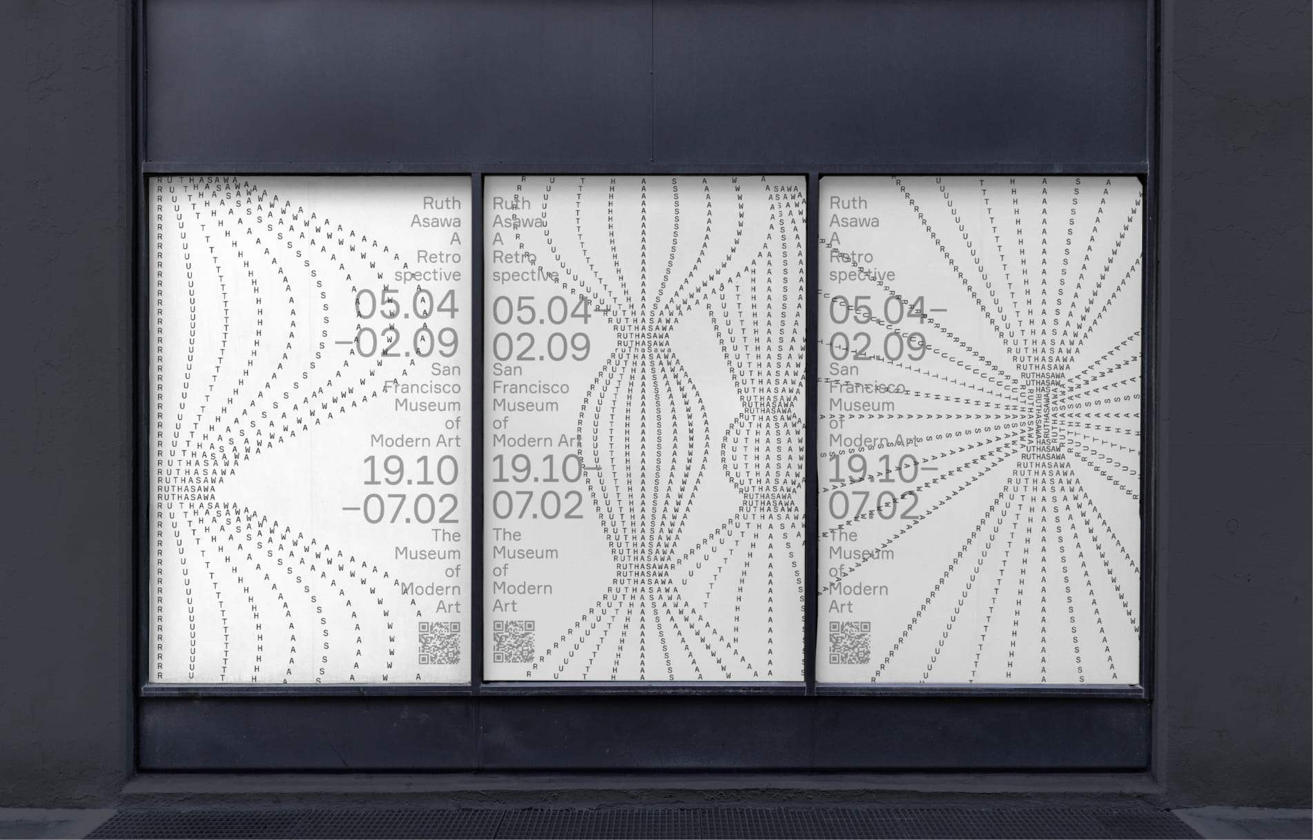 Ruth Asawa – A Retrospective Exhibition Identity Concept