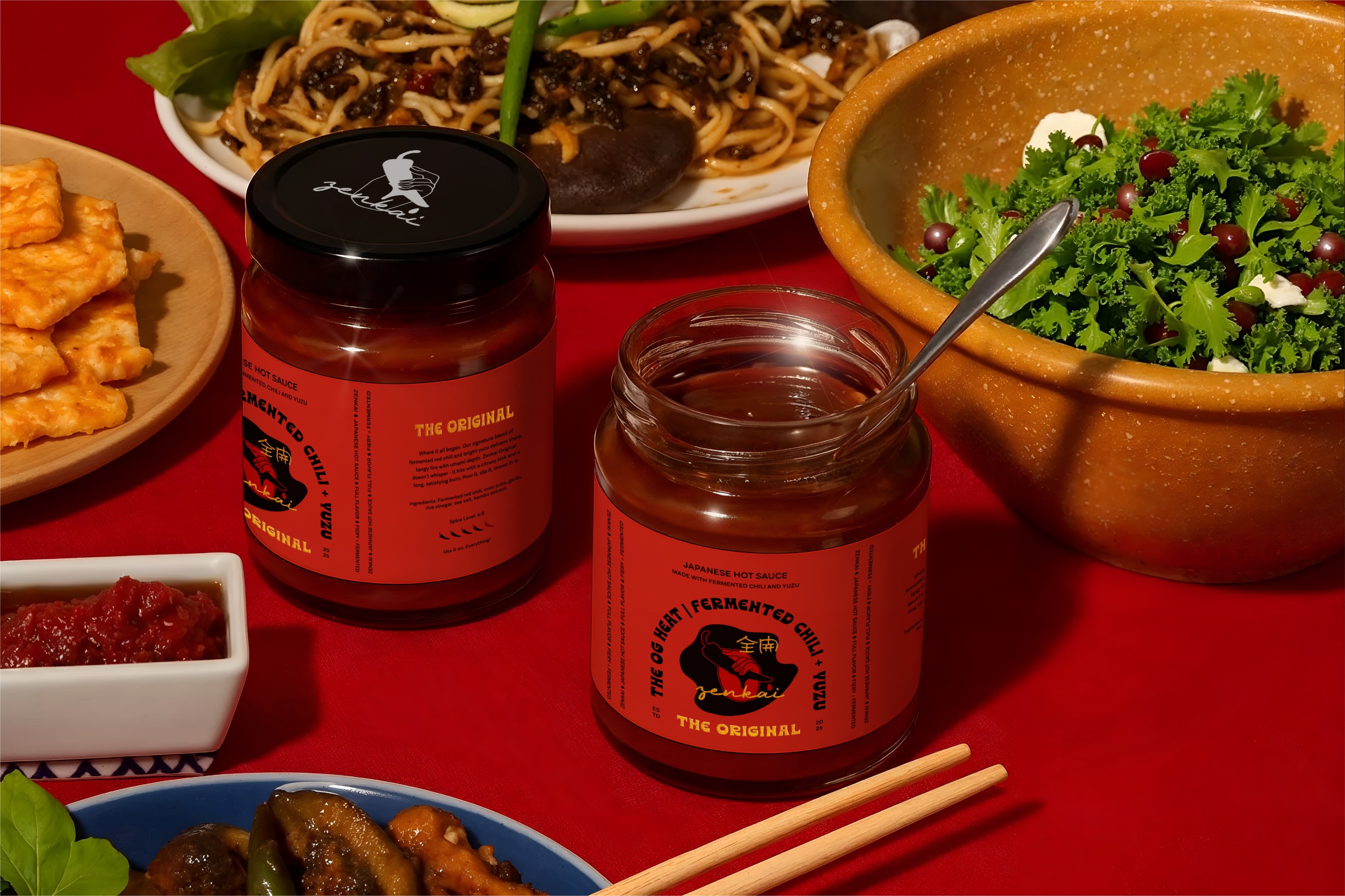 Zenkai: Turning Up the Heat on Japanese-Inspired Hot Sauce Design
