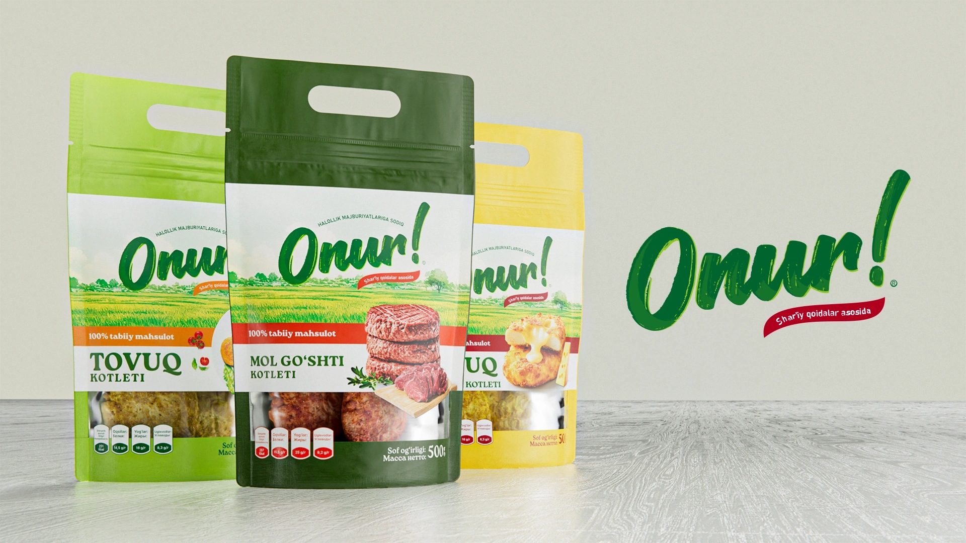 Onur – Naming and Packaging Design for Meat Semi-Finished Products by Minim Design