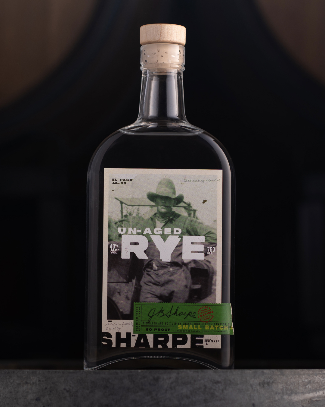 Sharpe Distillery Labels by Super Deluxe Creative Group