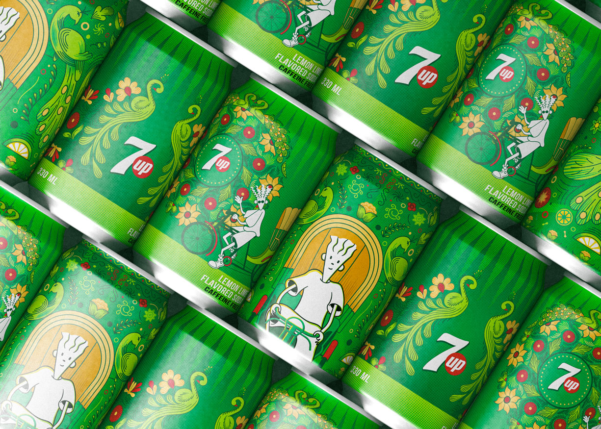 7UP Reimagined Through the Cultural Lens of Bangladeshi Rickshaw Art