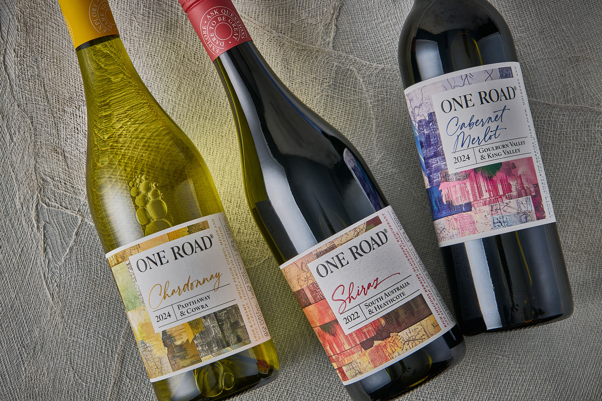 Harcus Design Creates Cartographic Labels for One Road Wines