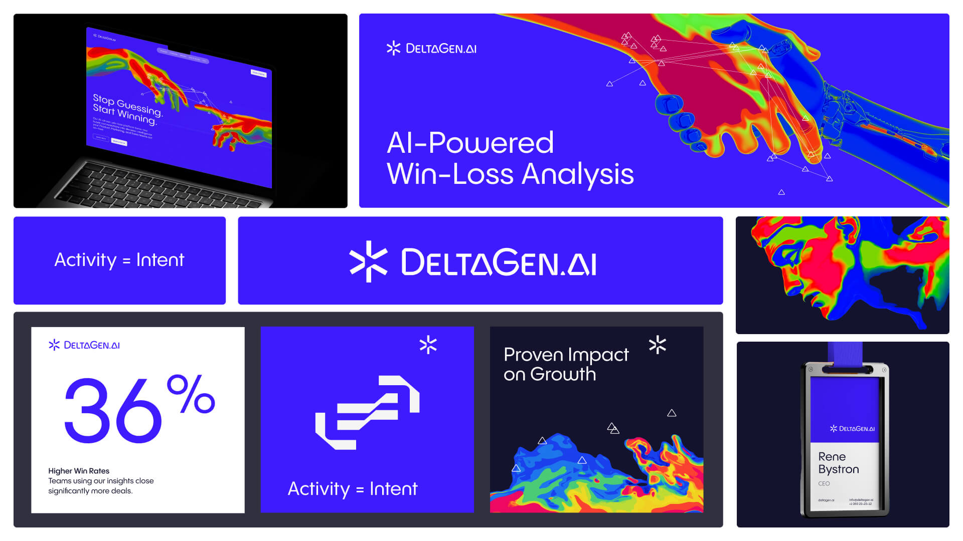 Branding and Website Design for DeltaGen B2B AI SaaS by Metabrand
