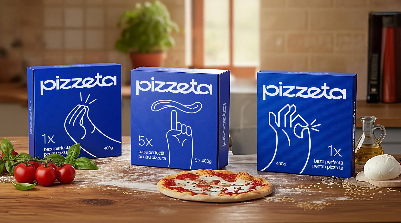 BroHouse Agency Lets Pizza Base Packaging Speak Italian
