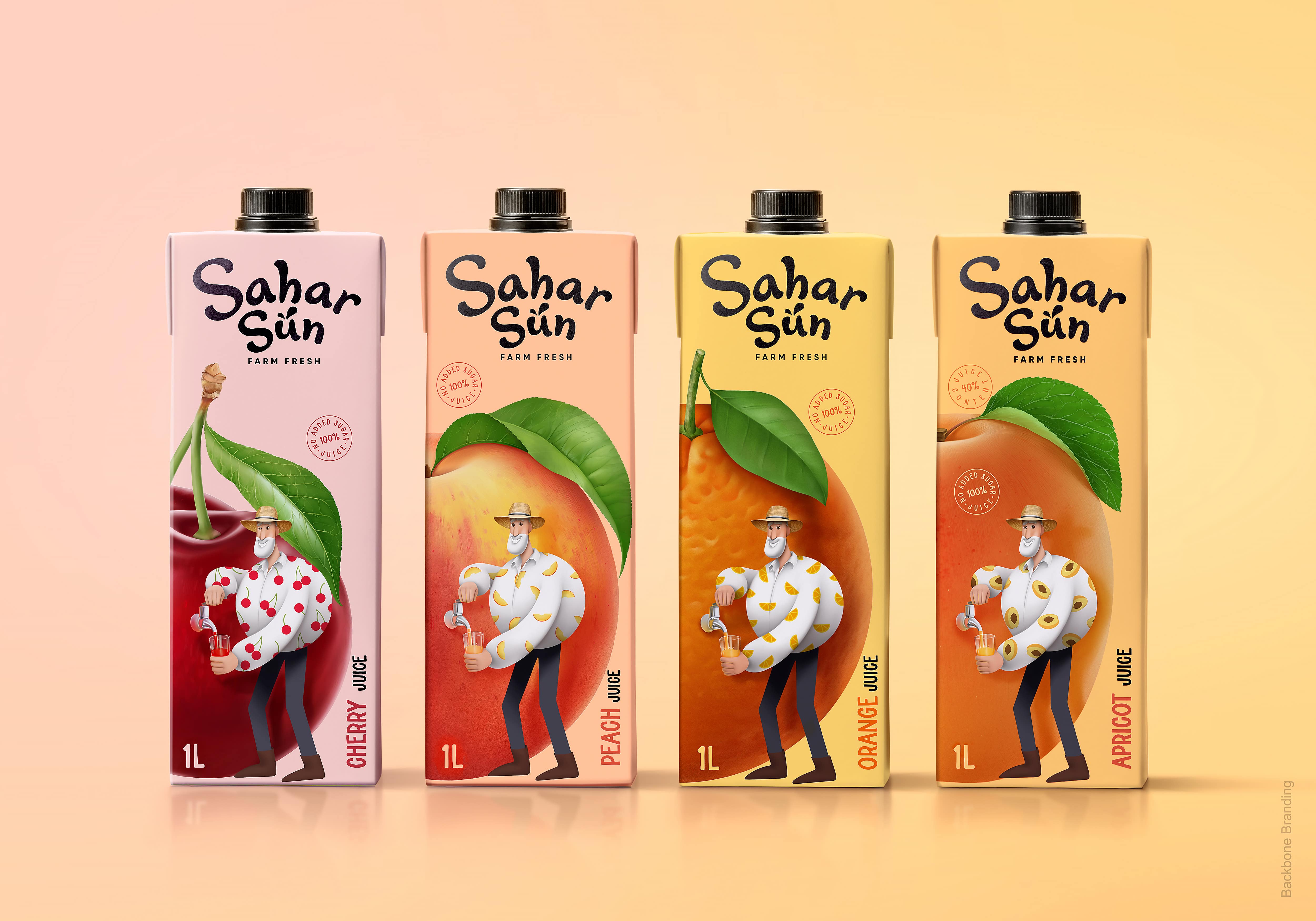Squeezing Out a New Story: The Sahar Sun Juice Range, Designed by Backbone Branding
