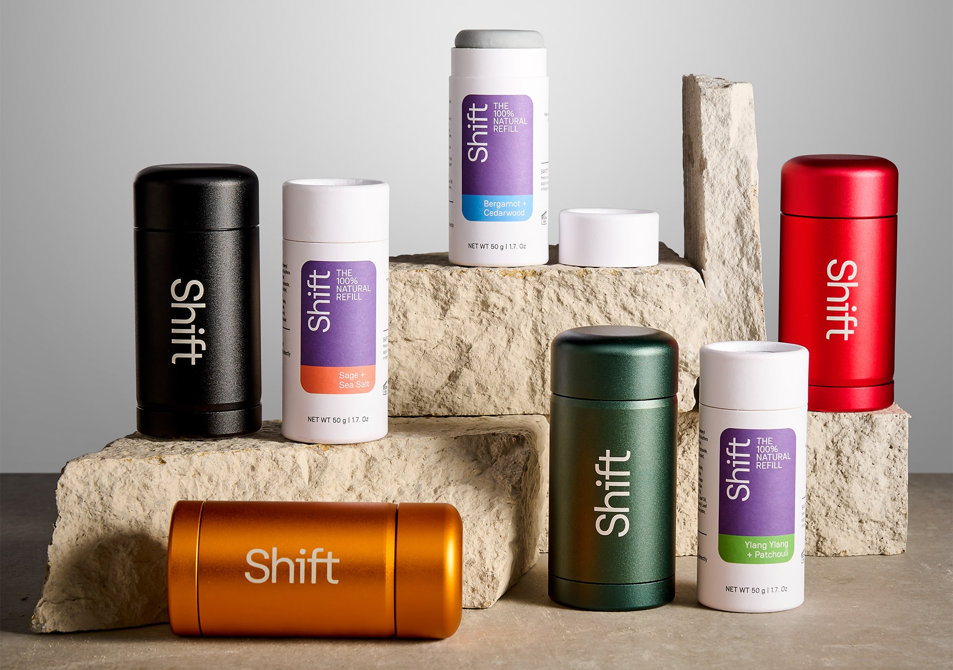 A New Visual Repositioning for Shift Deodorant that Helps their New Premium Offering