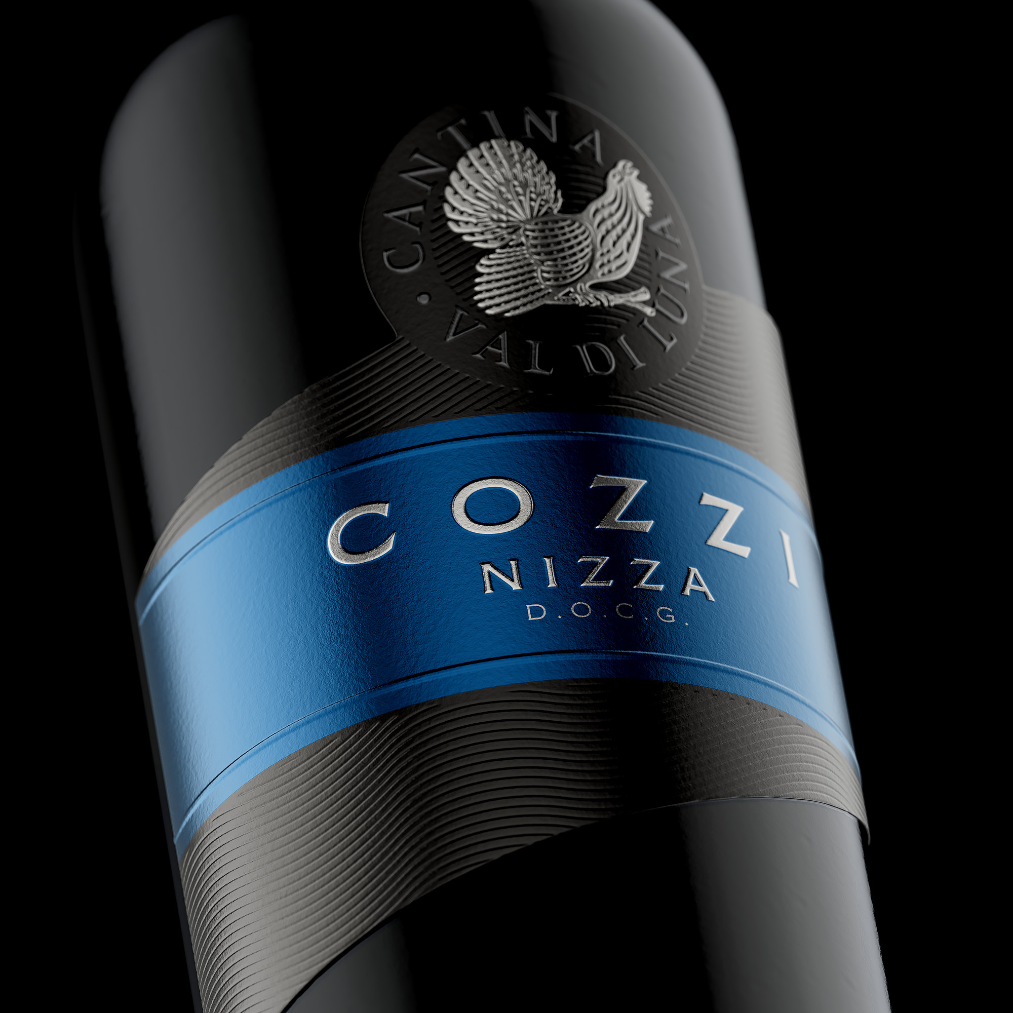 The Labelmaker: Cozzi Nizza Docg Wine Label Design