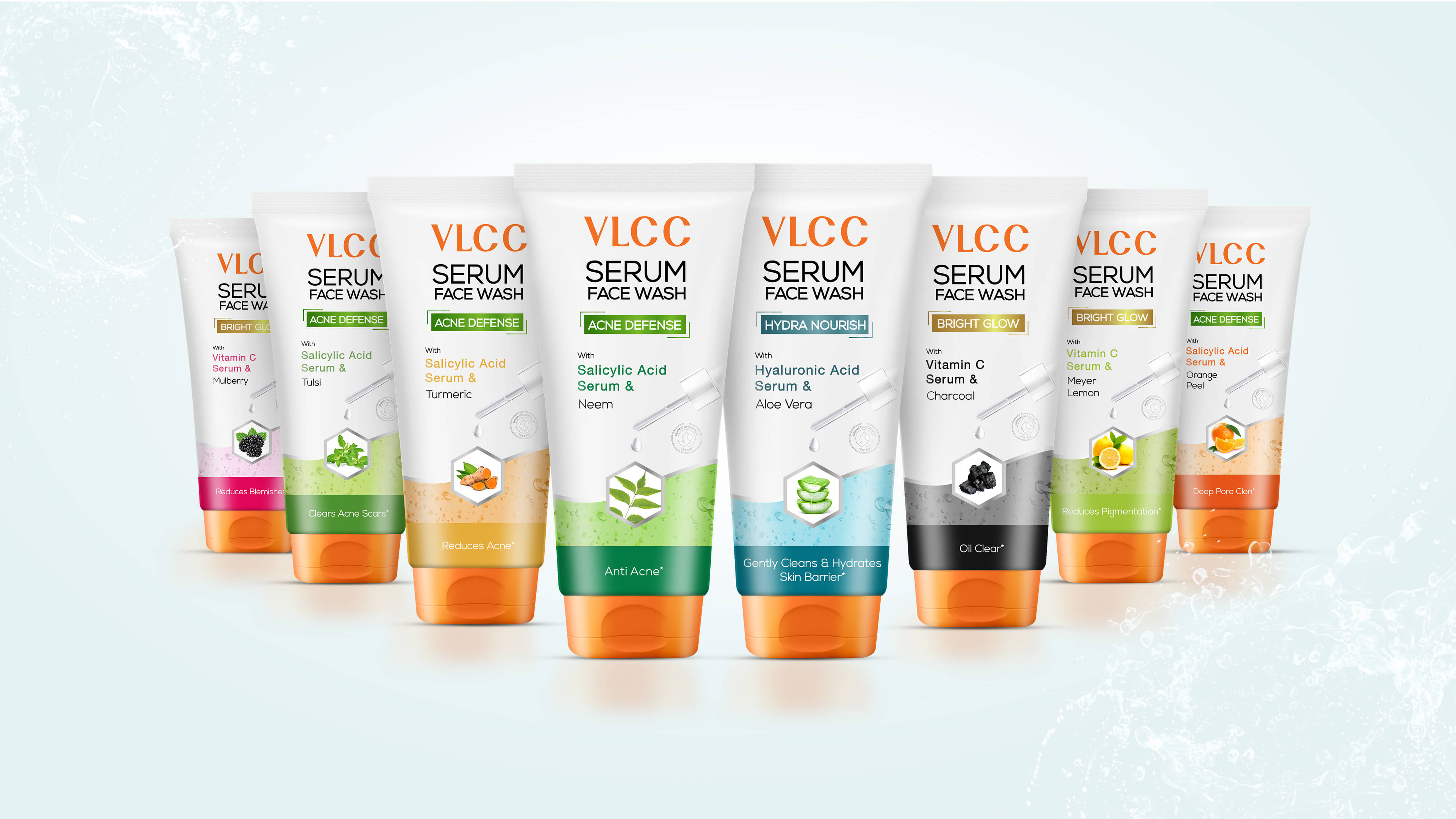 The Design People Create VLCC Serum Face Wash Packaging Design