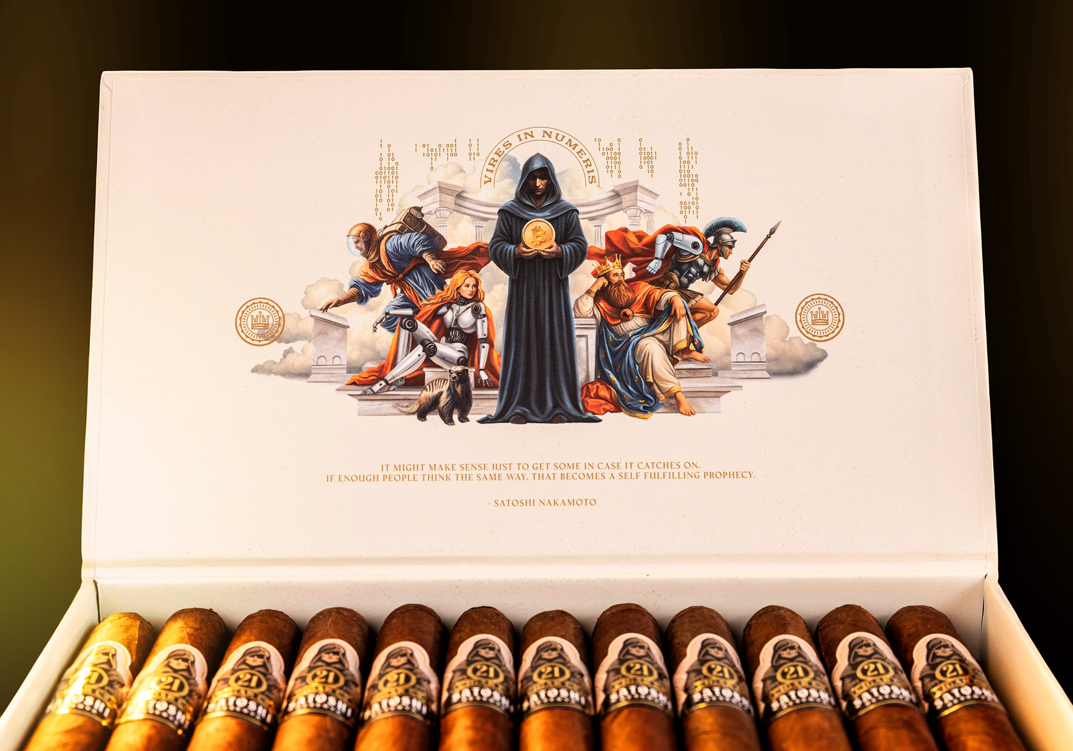 Widakk Design Studio Creates Branding and Packaging for 21 Cigar Co. – A Tribute to the Bitcoin Epoch