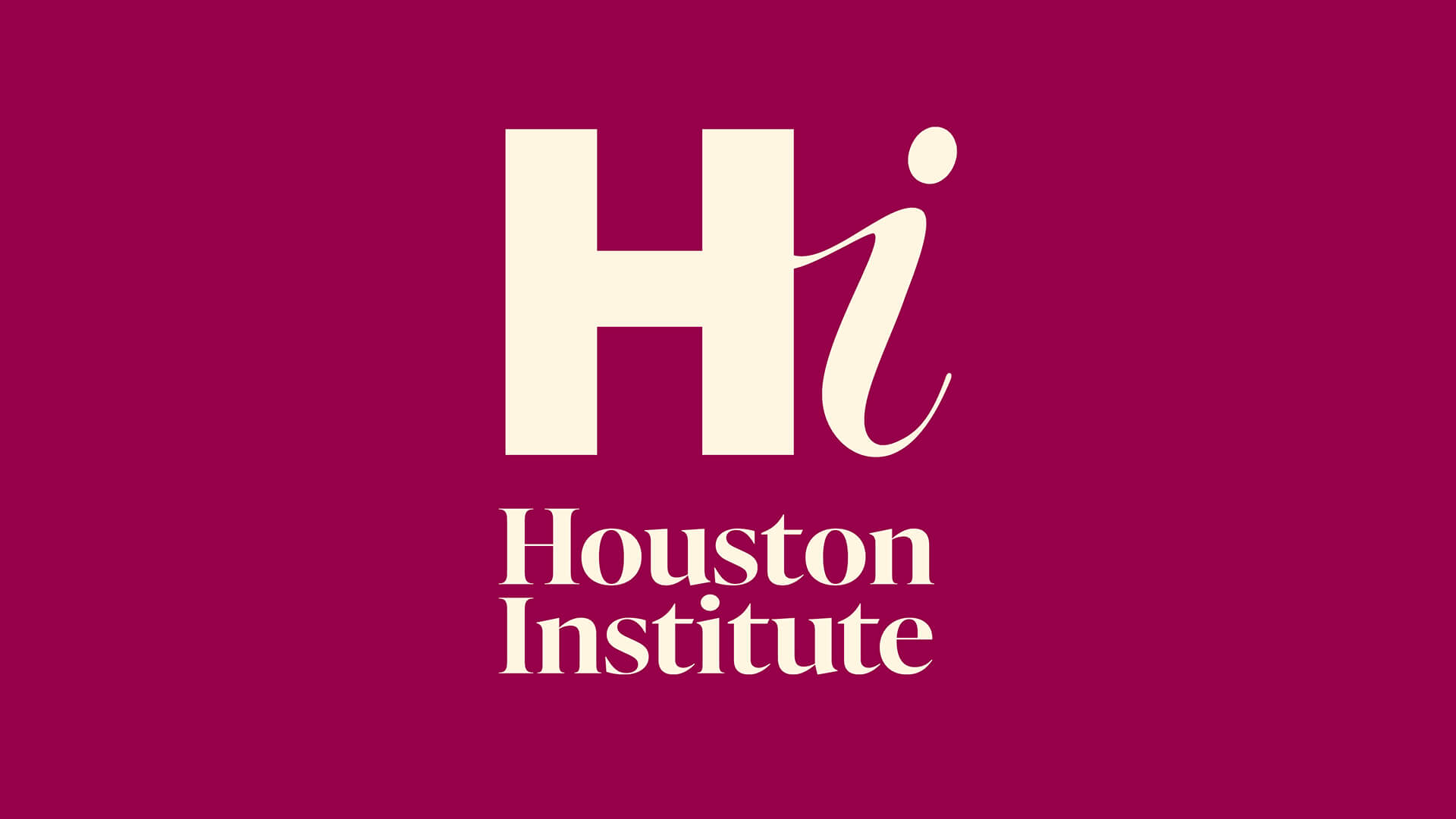 Taller Design Creates Conversational Brand for Houston Institute