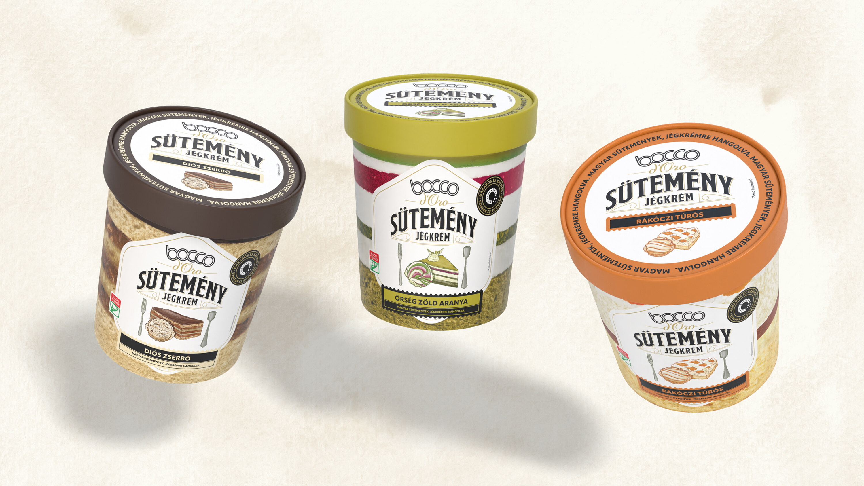 Bocco d’Oro Hungarian Pastry Ice Cream Collection