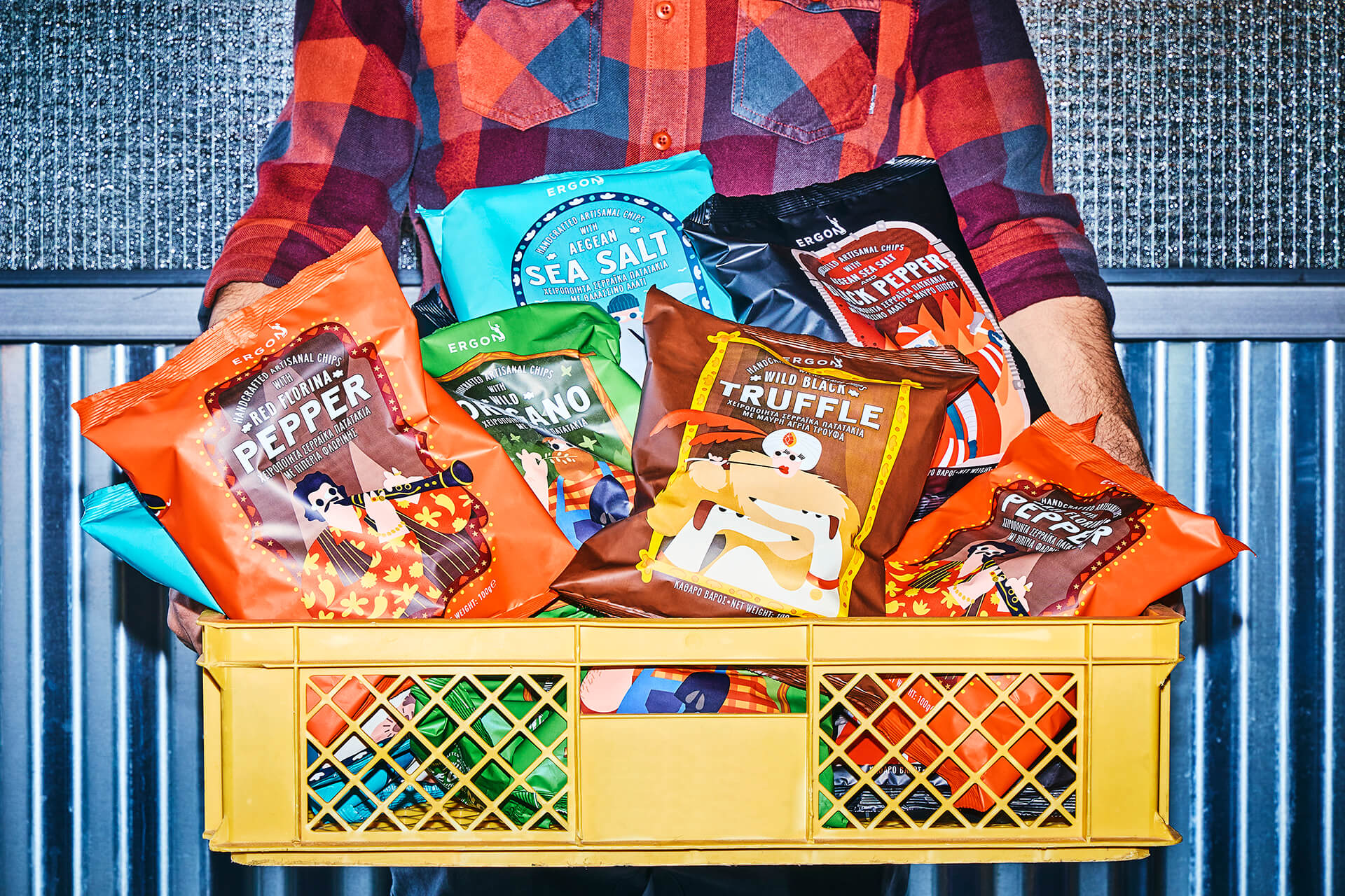 Boo Republic Redefines Snack Packaging with a Playful Identity for Ergon Chips