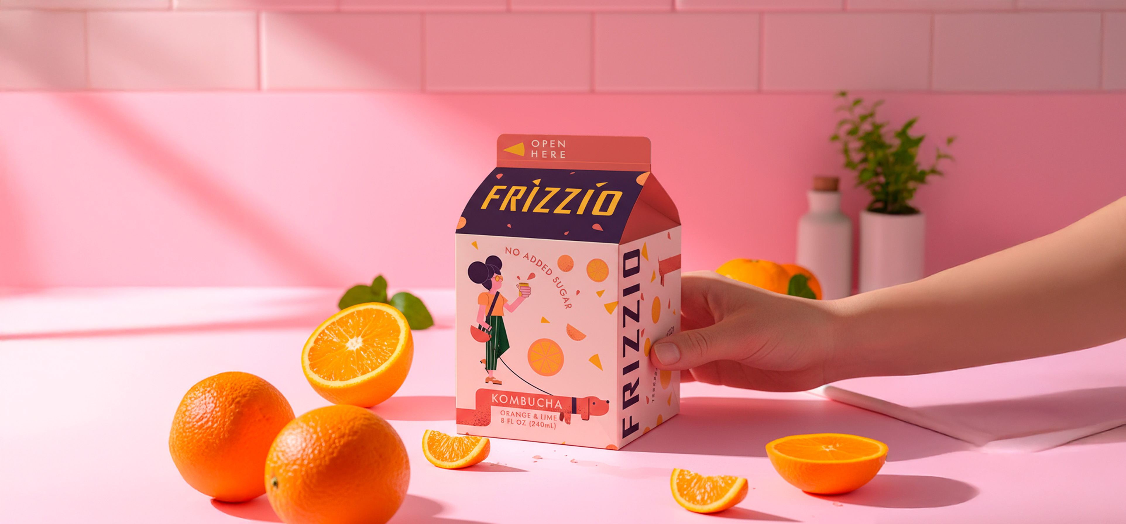 Studio Zak Channels Gen Z Nostalgia Through Frizzio’s Playful Kombucha Packaging