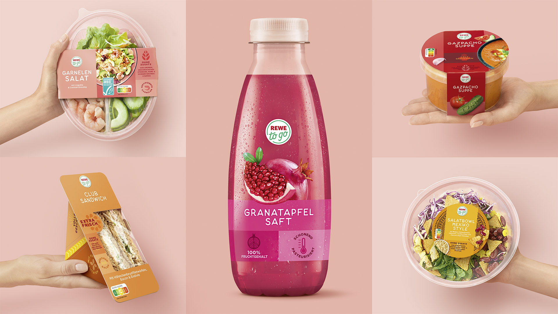 Hajok Design Packaging Relaunch of Rewe to Go