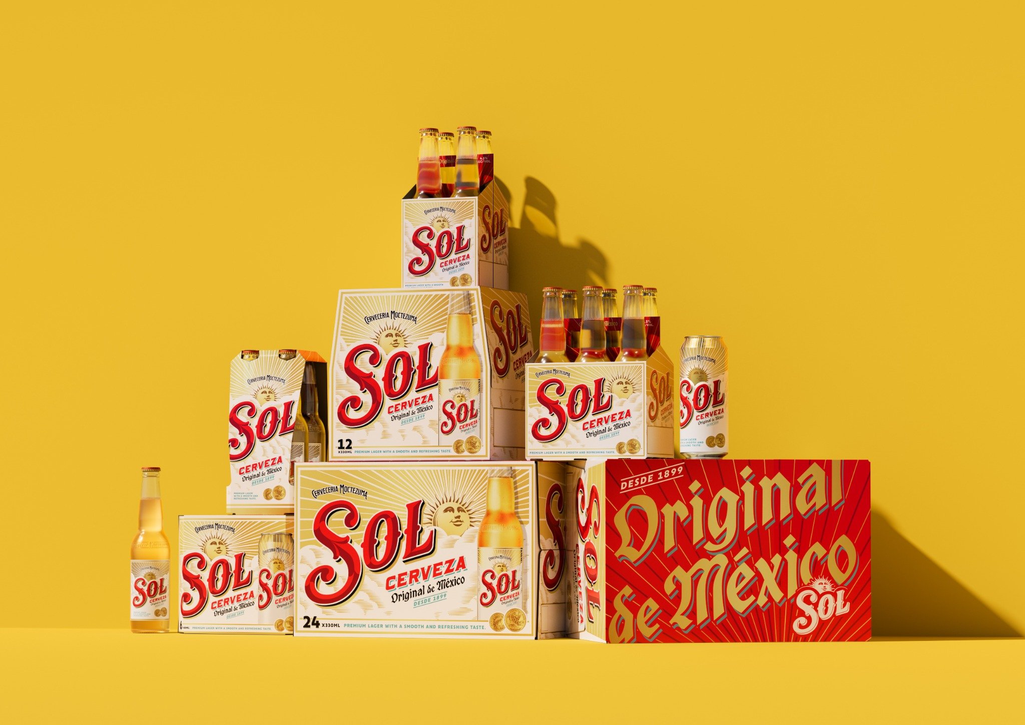 Sol Radiates Optimism with a New Global Identity and Packaging by LOVE