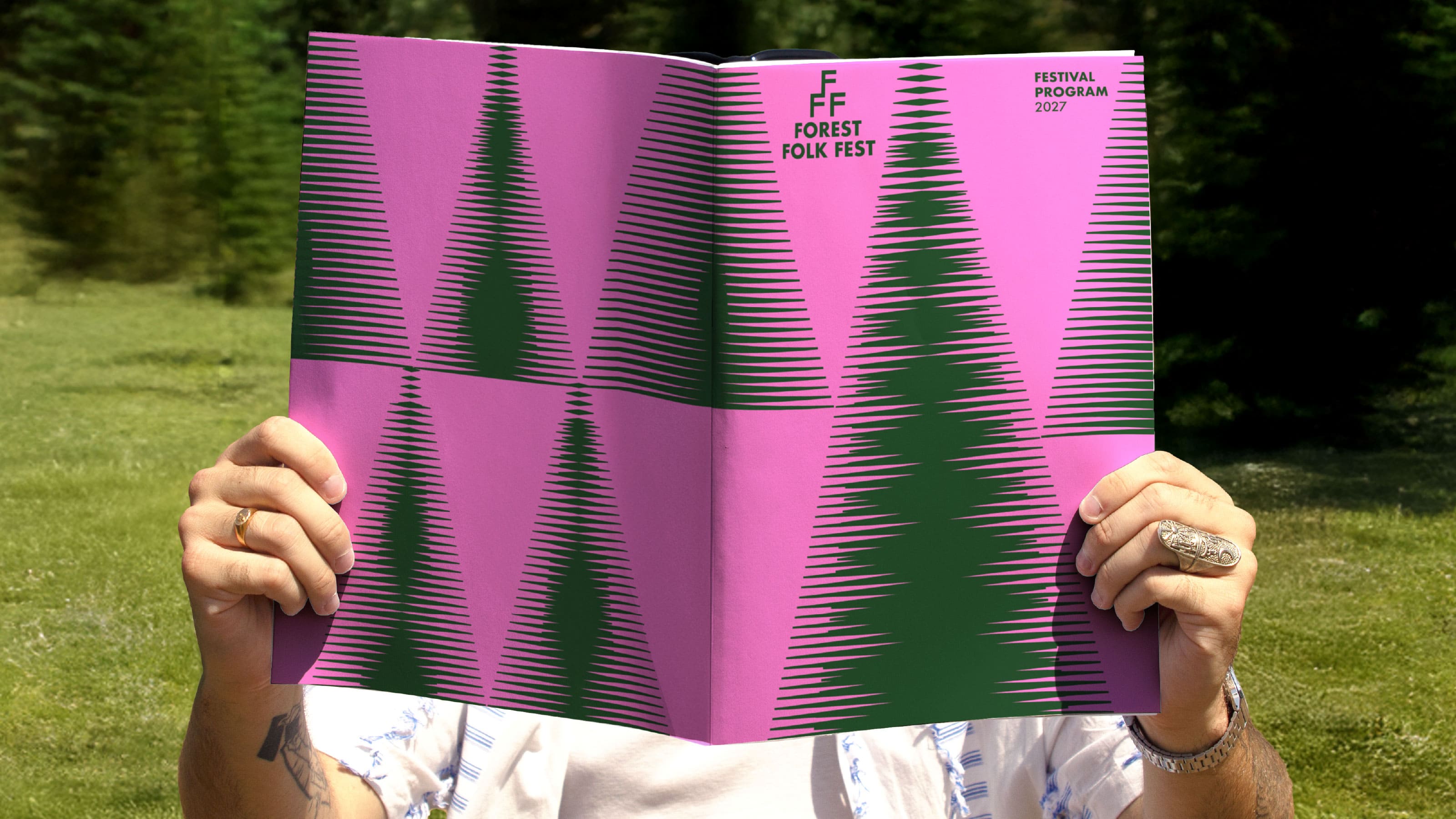 Student Eva Chistyakova Reimagines Forest Folk Festival FFF With a Dynamic Visual Identity Rooted in Modern Folk Innovation