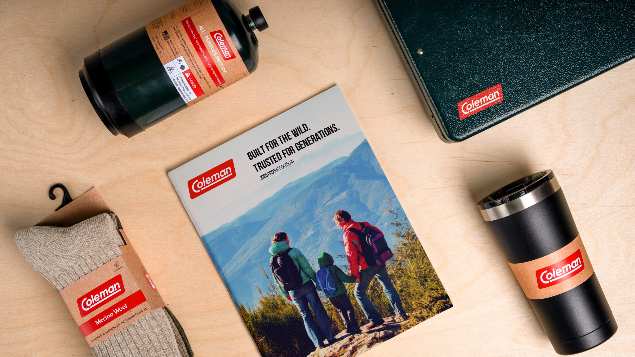 Corporate Identity Rebrand Coleman by Student Joseph Holson