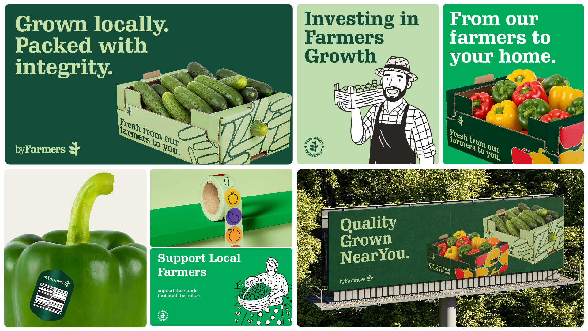 byFarmers Brand Identity by TMN Studios Centers Trust and Farmer Led Systems