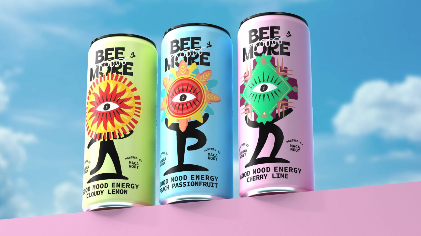Beemore Energy Drink by Boundless Brand Design Redefines Natural Energy on Shelf