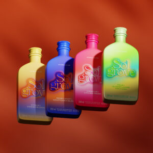 Rakesh Khilare Designs Sol Grove as a Color Driven Wellness Seltzer Brand