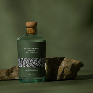 Recollection Spirits Hiker’s Hut Gin by Clay Andrews Translates Landscape Memory Into Packaging Design